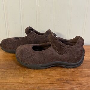 Lands’ End Suede Toddler Mary Jane Shoes (6W)